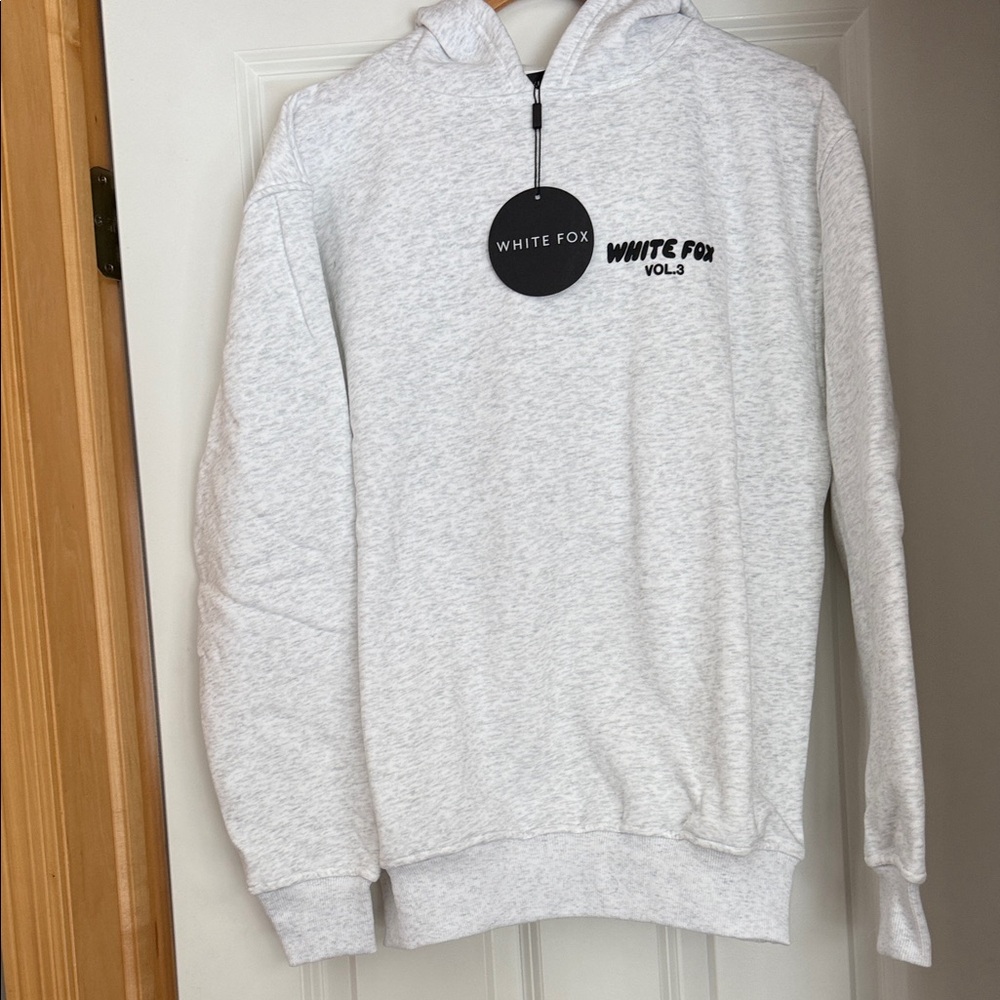 White Fox Boutique Light Gray Hoodie xxs/xs